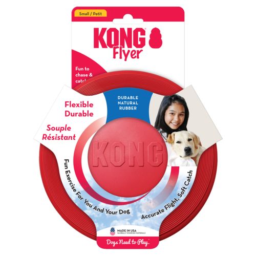 Frisbee en caoutchouc à lancer pour chien Classic Flyer KONG