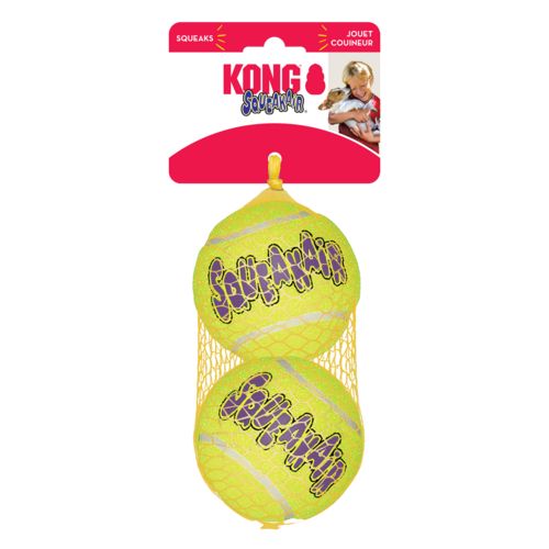 KONG SqueakAir Balls Large Balles de tennis pour chien avec couineur 2 balles
