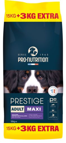 PRO NUTRITION Prestige croquettes chien adult maxi 15 + 3 kg