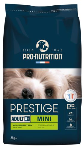 PRO NUTRITION Prestige croquettes chien mini 8 ans et + 3 kg
