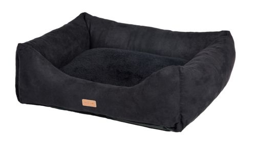 Sofa suédine noir pour chien WOUAPY