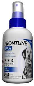 Spray anti-puces et tiques 100 ml pour les chiens FRONTLINE