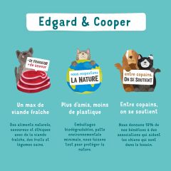 EDGARD & COOPER Barre protéinée au poulet pour chien