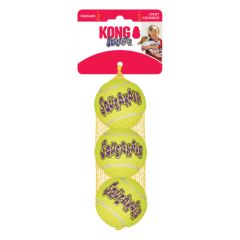 KONG SqueakAir Balls Medium Balles de tennis pour chiens avec couineur 3 balles