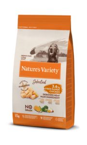 NATURE'S VARIETY Croquettes chien Selected medium maxi adult 10kg + 2kg offerts Chicken / Poulet